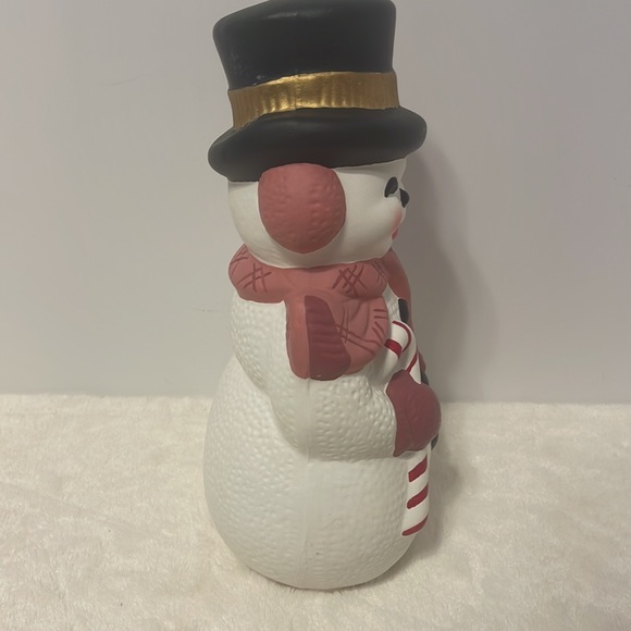 Vintage Hand painted Ceramic Snowman - Picture 4 of 9
